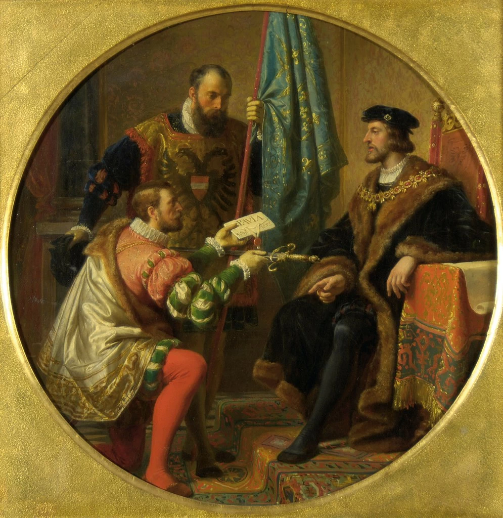 L'imperatore Carlo V e il re Francesco I a Pavia nel 1525 - Österreichische Galerie Belvedere, Vienna
